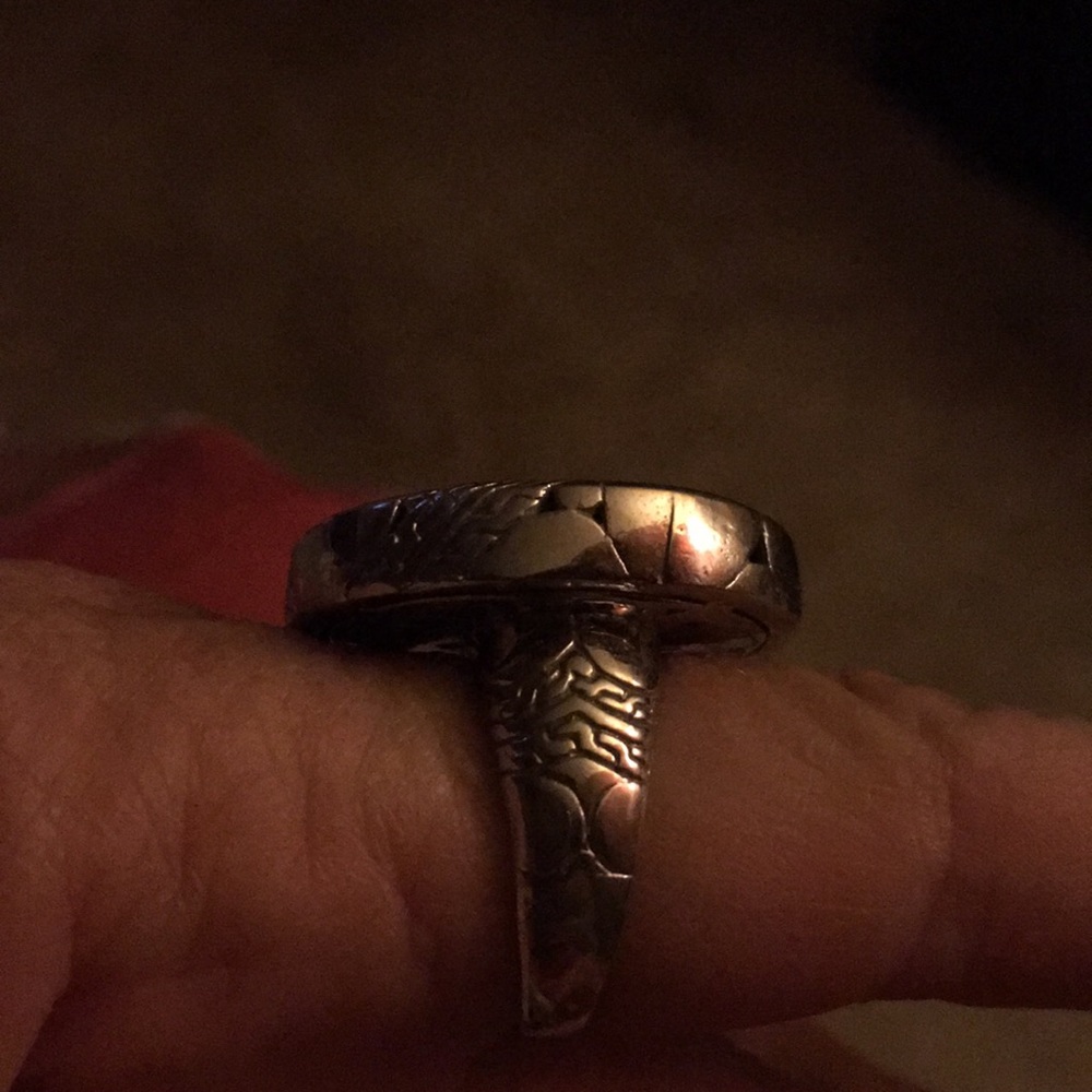 Round Silver Ring - image 4